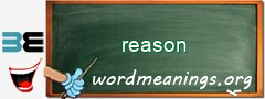 WordMeaning blackboard for reason